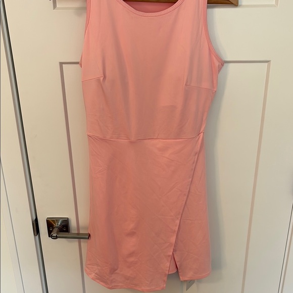 Athleisure Pink Dress + Spandex Shorts - Picture 4 of 10